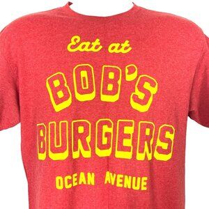 Eat At Bobs Burgers Mens T-Shirt size Medium Retro Ocean Avenue 2017 TV Cartoon